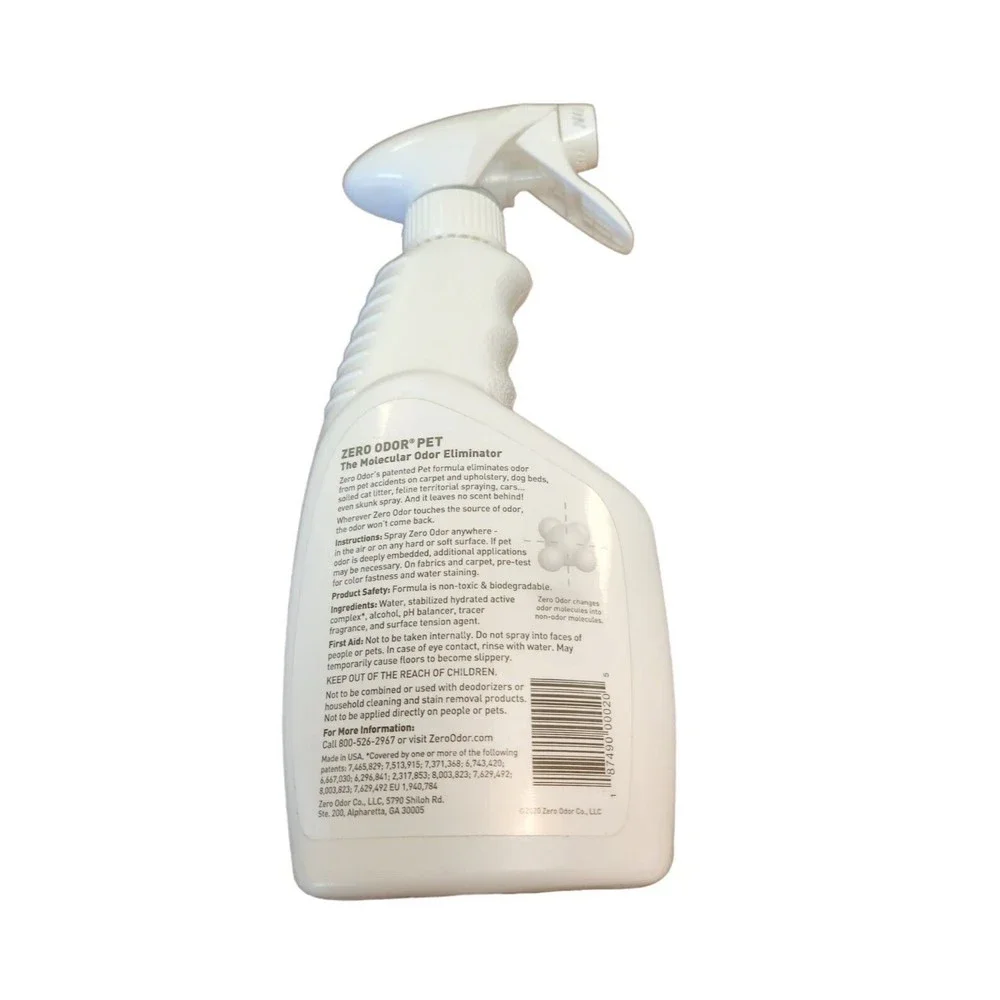 Zero Odor Pet Odor Eliminator Permanently Eliminate Air & Surface Odors 16 Fl Oz